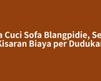 Jasa Cuci Sofa Blangpidie, Segini Kisaran Biaya per Dudukan