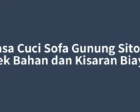Jasa Cuci Sofa Gunung Sitoli: Cek Bahan dan Kisaran Biaya