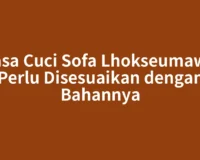 Jasa Cuci Sofa Lhokseumawe Perlu Disesuaikan dengan Bahannya