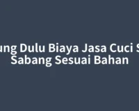 Hitung Dulu Biaya Jasa Cuci Sofa Sabang Sesuai Bahan