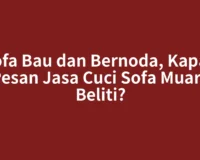 Sofa Bau dan Bernoda, Kapan Pesan Jasa Cuci Sofa Muara Beliti?