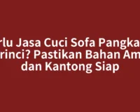 Perlu Jasa Cuci Sofa Pangkalan Kerinci? Pastikan Bahan Aman dan Kantong Siap