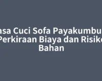 Jasa Cuci Sofa Payakumbuh: Perkiraan Biaya dan Risiko Bahan